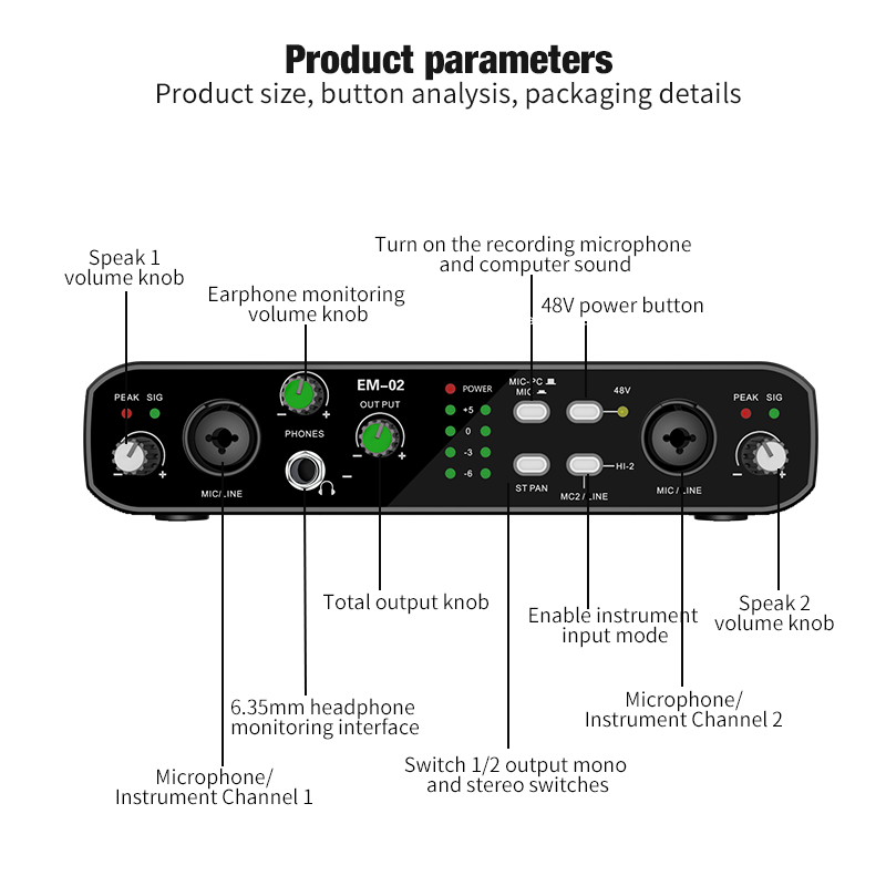 Shure Mic Sm58 - Аудиоинтерфейс с микрофоном, предусилитель 48 В,