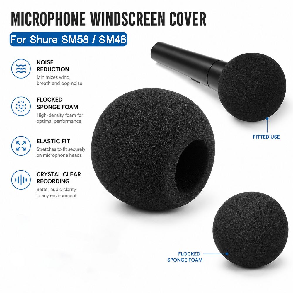 Shure Mic Sm58 - Сменный ветрозащитный чехол для микрофона из
