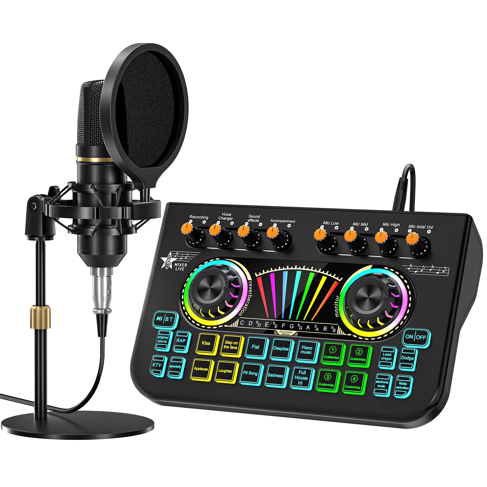 Shure Mic Sm58 - Комплект микрофона для подкастов Tenlamp X3