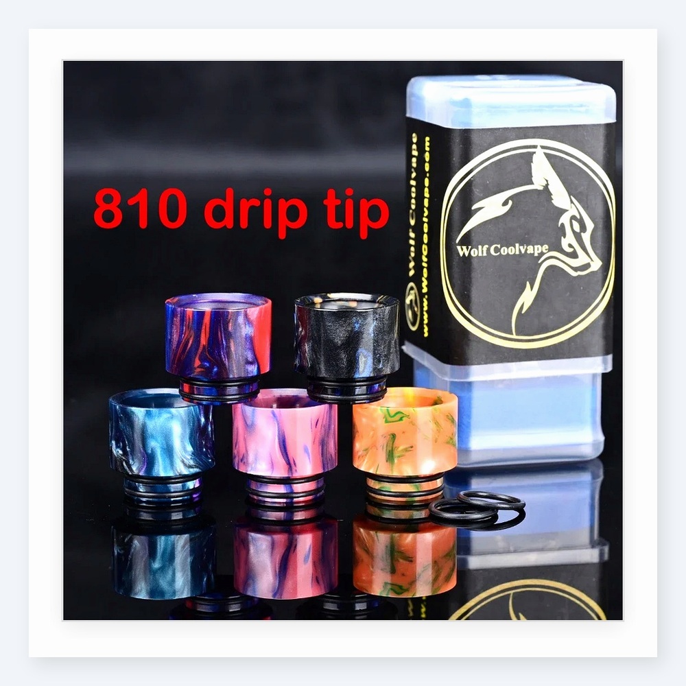 Наконечники Wolfcoolvape 810 D – обзор и цена Drip Tip Resin