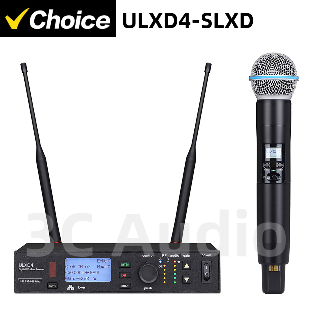 ULXD4-SLXD 500/600 МГц Професс – обзор и цена Shure Mic Sm58