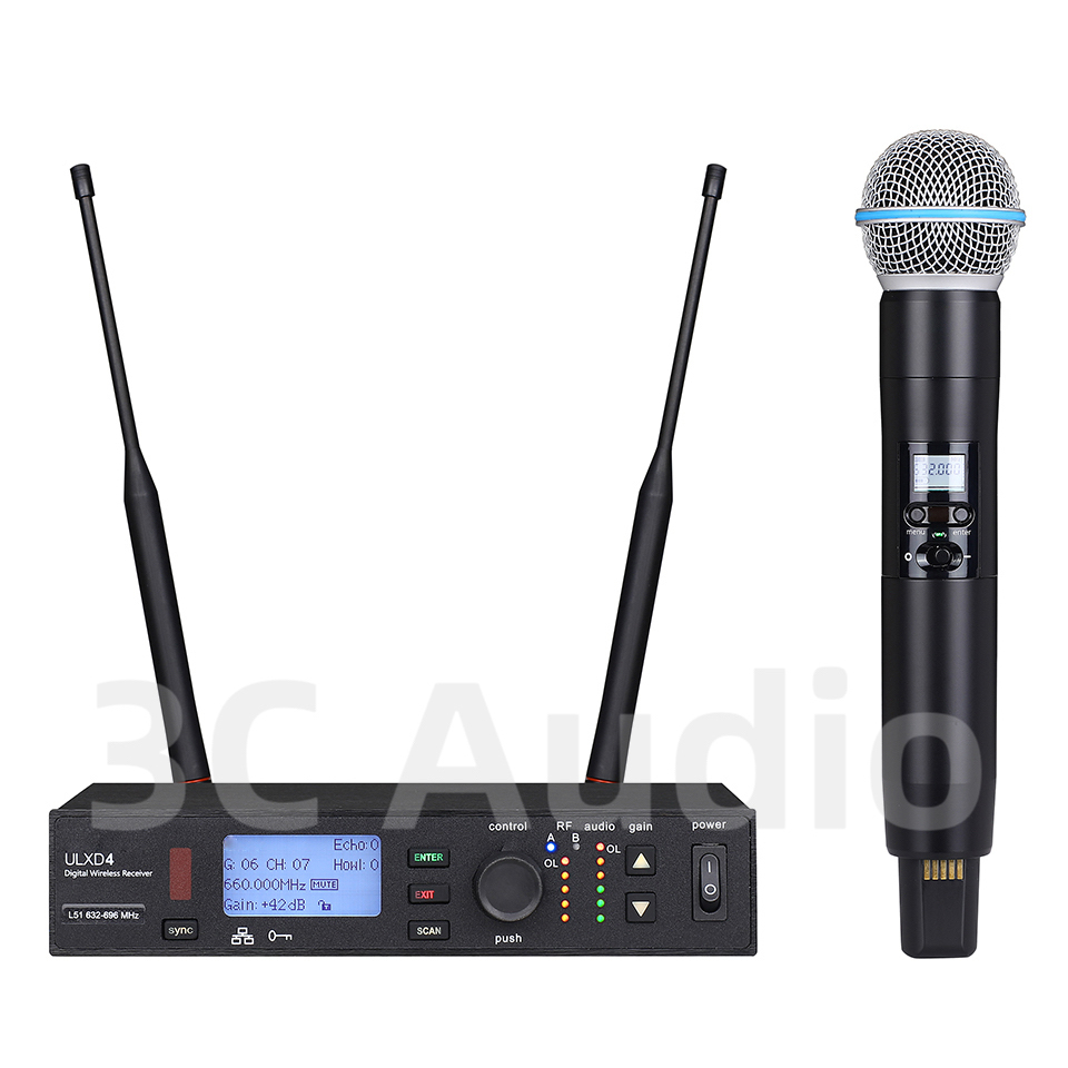 ULXD4-SLXD 500/600 МГц Професс – обзор и цена Shure Mic Sm58