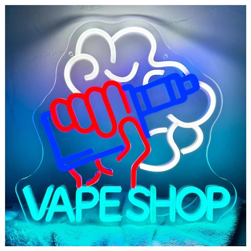 Неоновая вывеска для вейп-шопа – обзор и цена Vaping Store